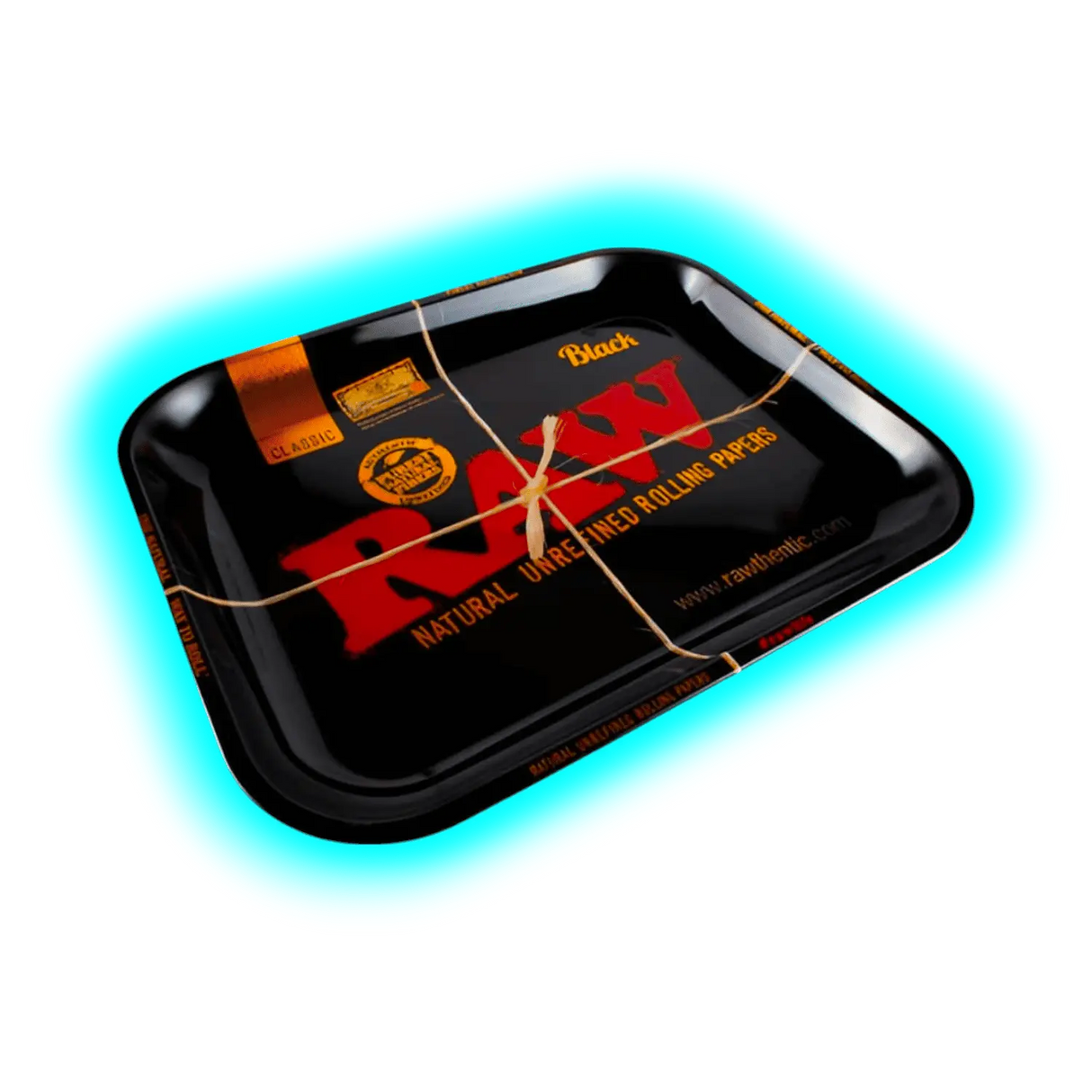 RAW Rolling Tray M Black Metal 175 x 275mm