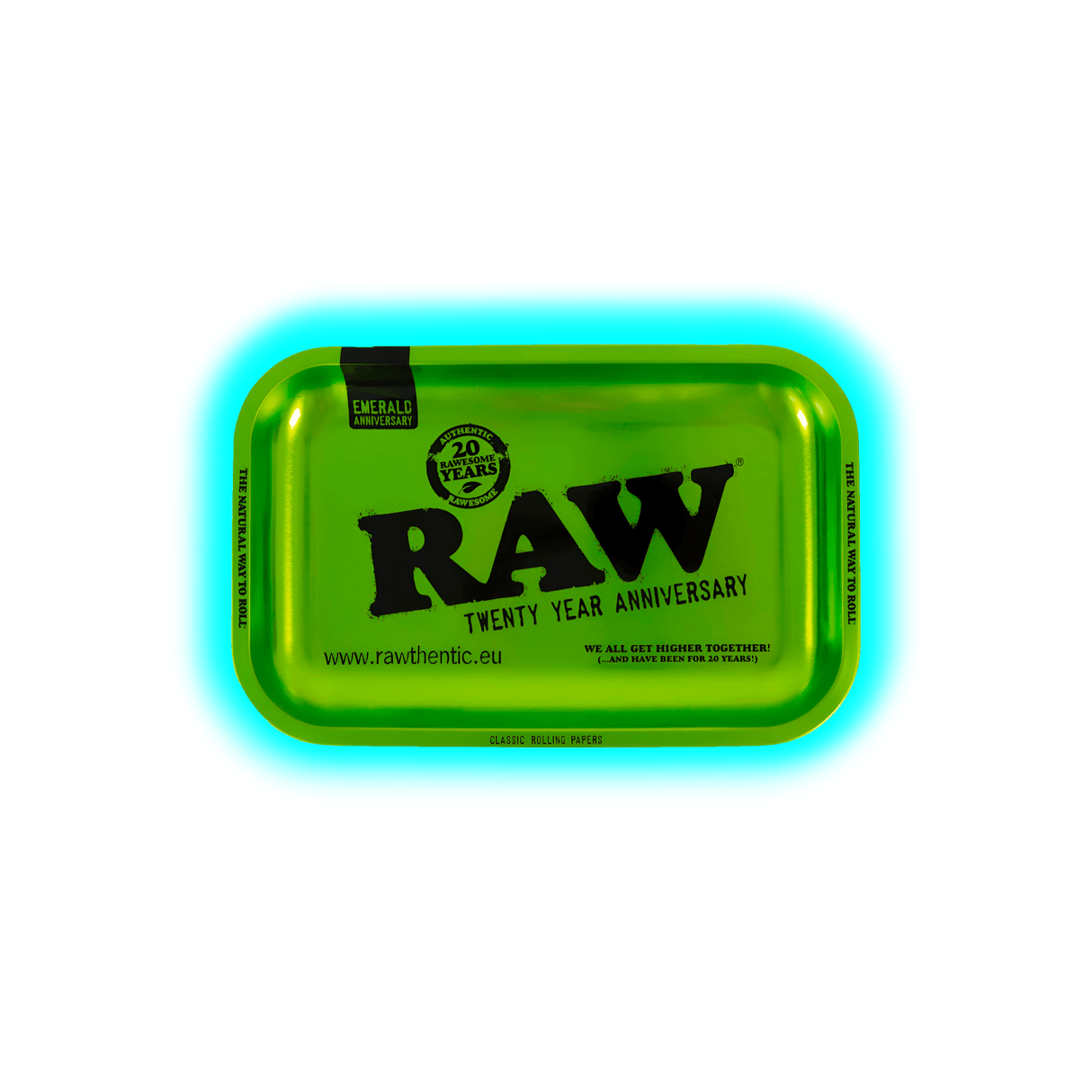 RAW Rolling Tray M Emerald Green 175 x 275mm