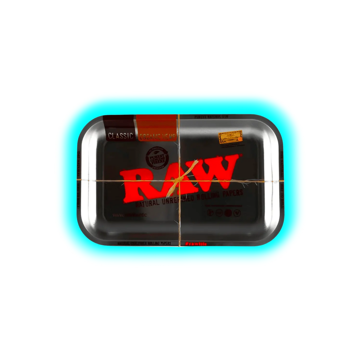 RAW Rolling Tray M Silver Metal 175 x 275mm