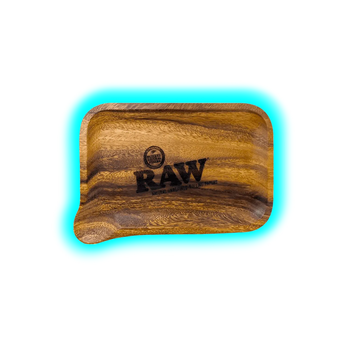 RAW Rolling Tray M Wooden with Pour-out 175 x 275mm