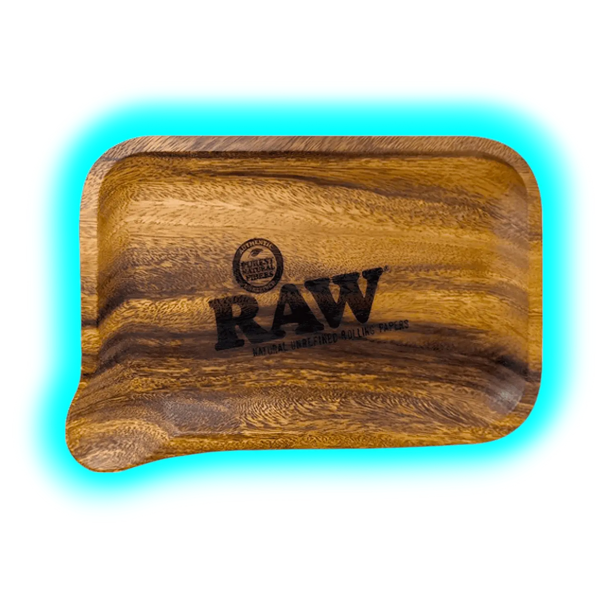 RAW Rolling Tray M Wooden with Pour-out 175 x 275mm