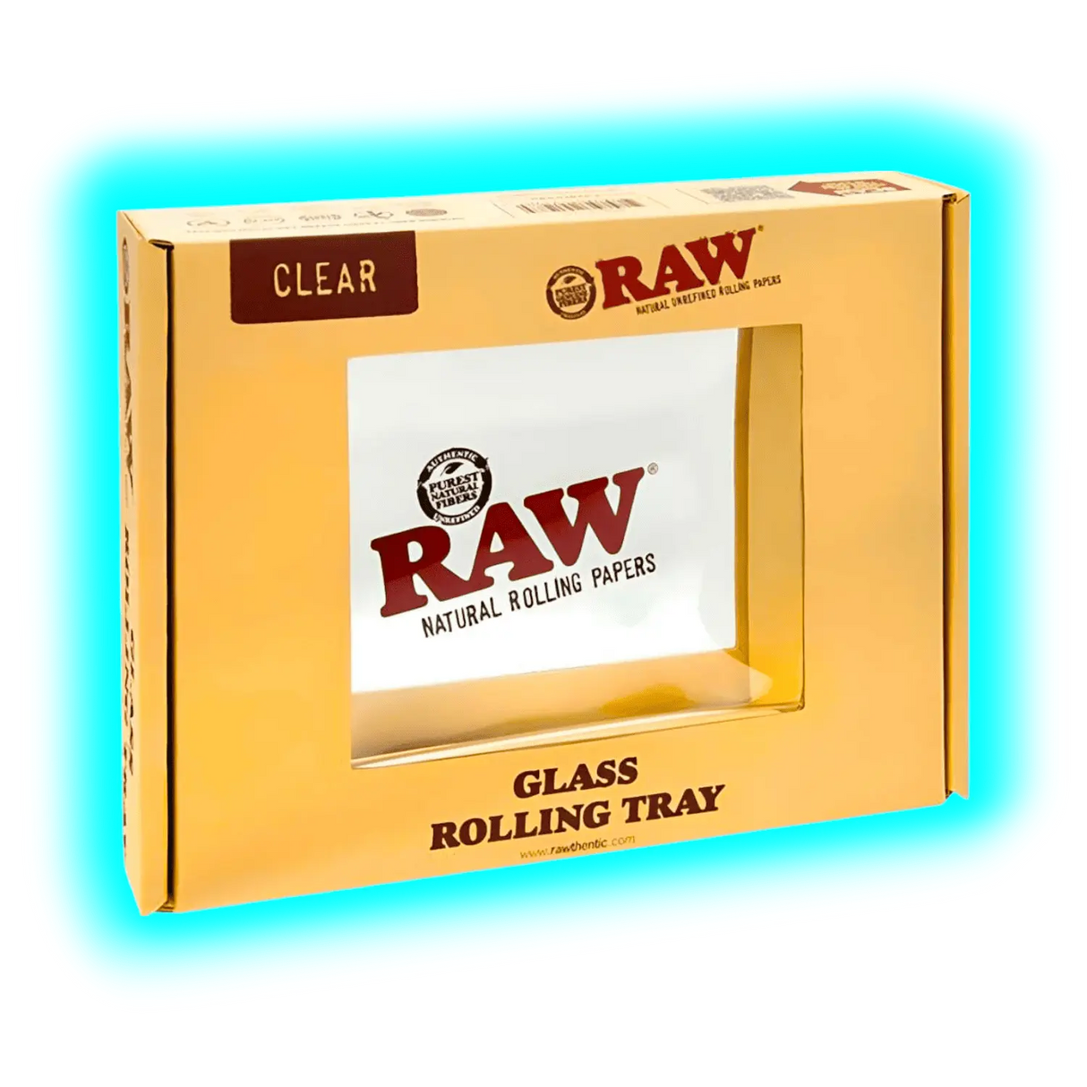 RAW Rolling Tray S Glass 150 x 100mm