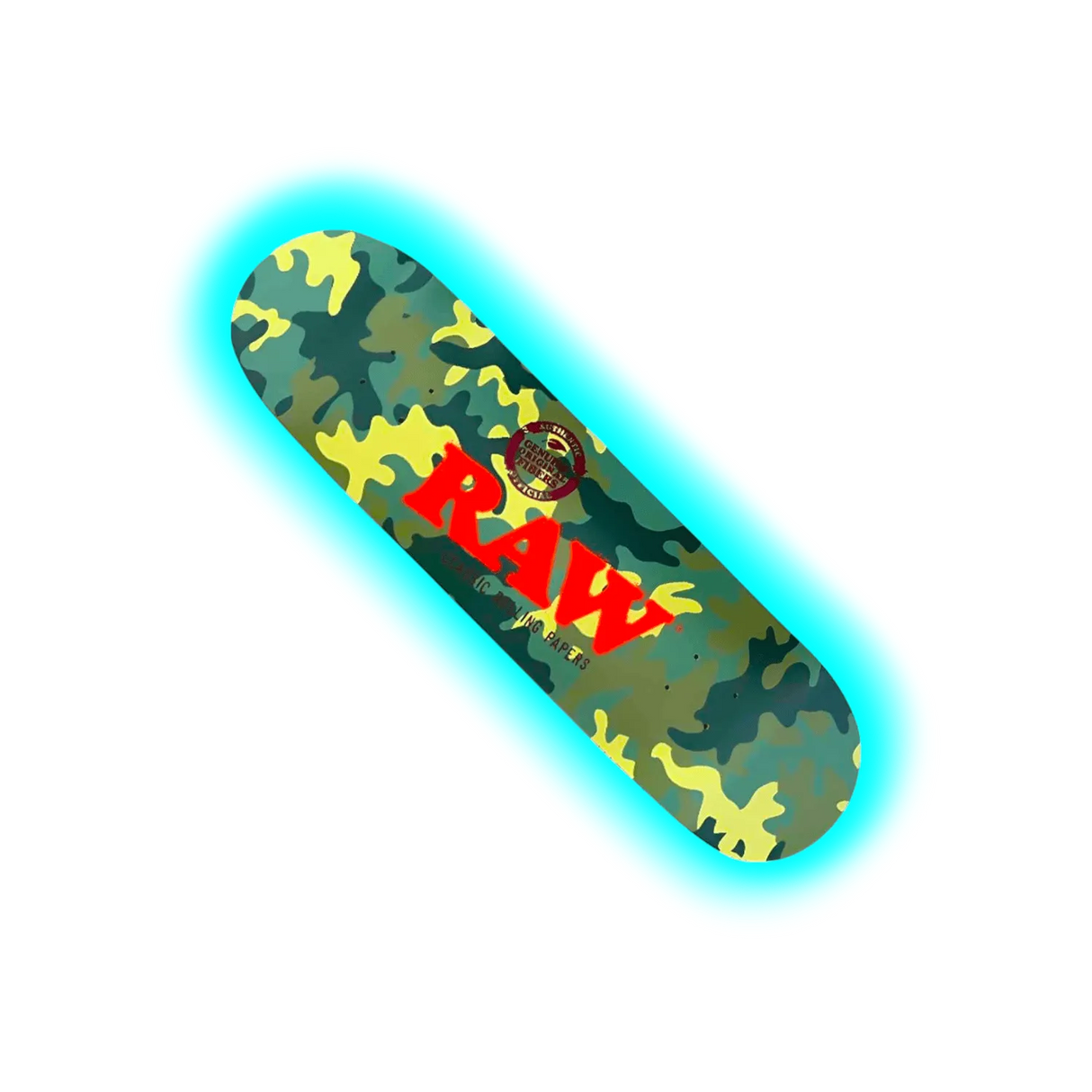 Raw Street Skateboard Camo & Black 8.5''