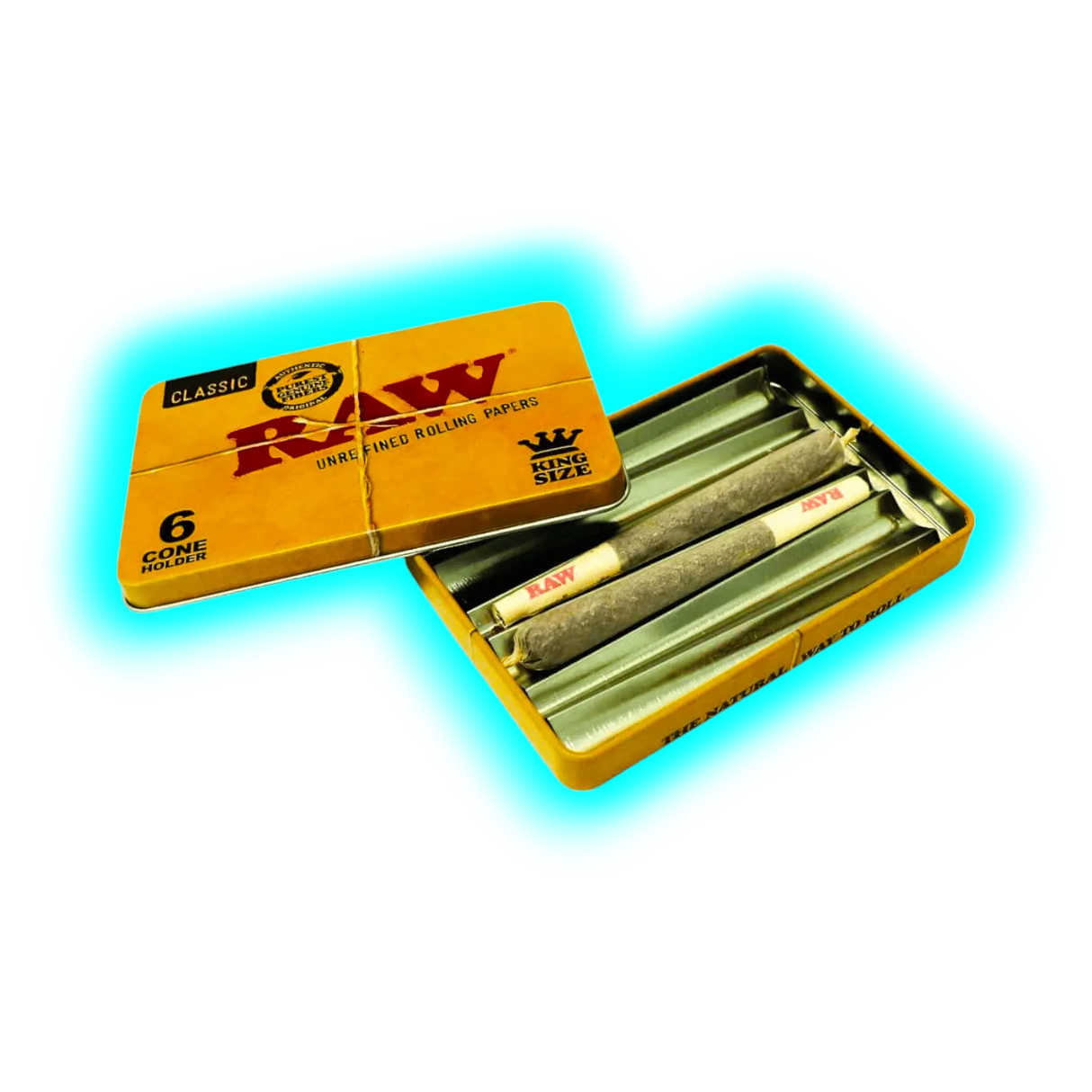 RAW Tin Case for 6 King Size Joints