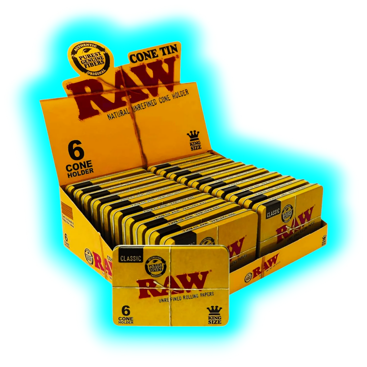 RAW Tin Case for 6 King Size Joints