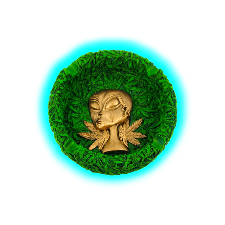 Resin Ashtray Alien 13cm