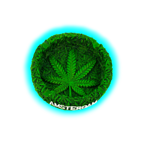 Resin Ashtray AMS Green 13cm