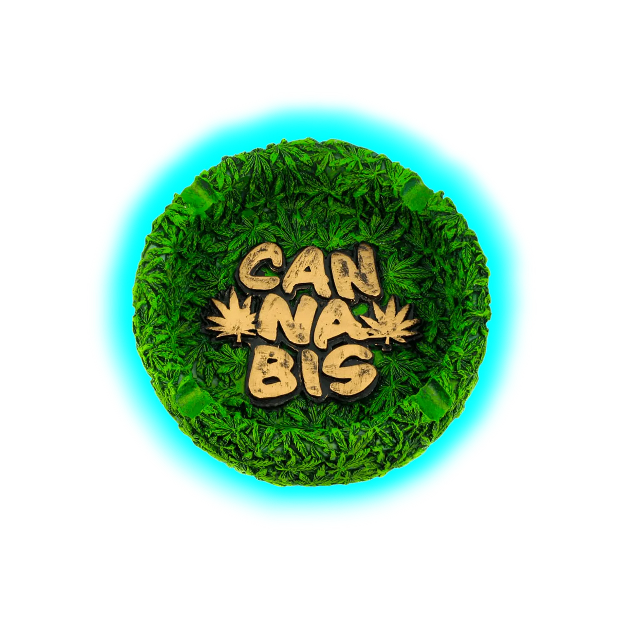 Resin Ashtray Cannabis 13cm