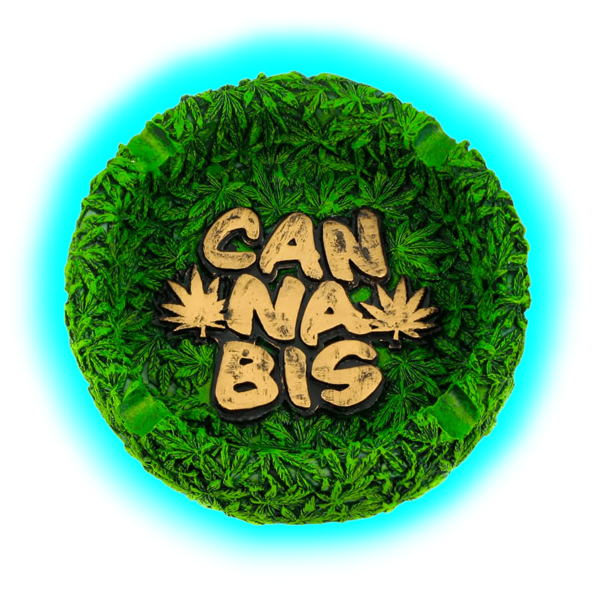 Resin Ashtray Cannabis 13cm