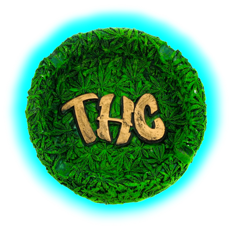 Resin Ashtray THC 13cm