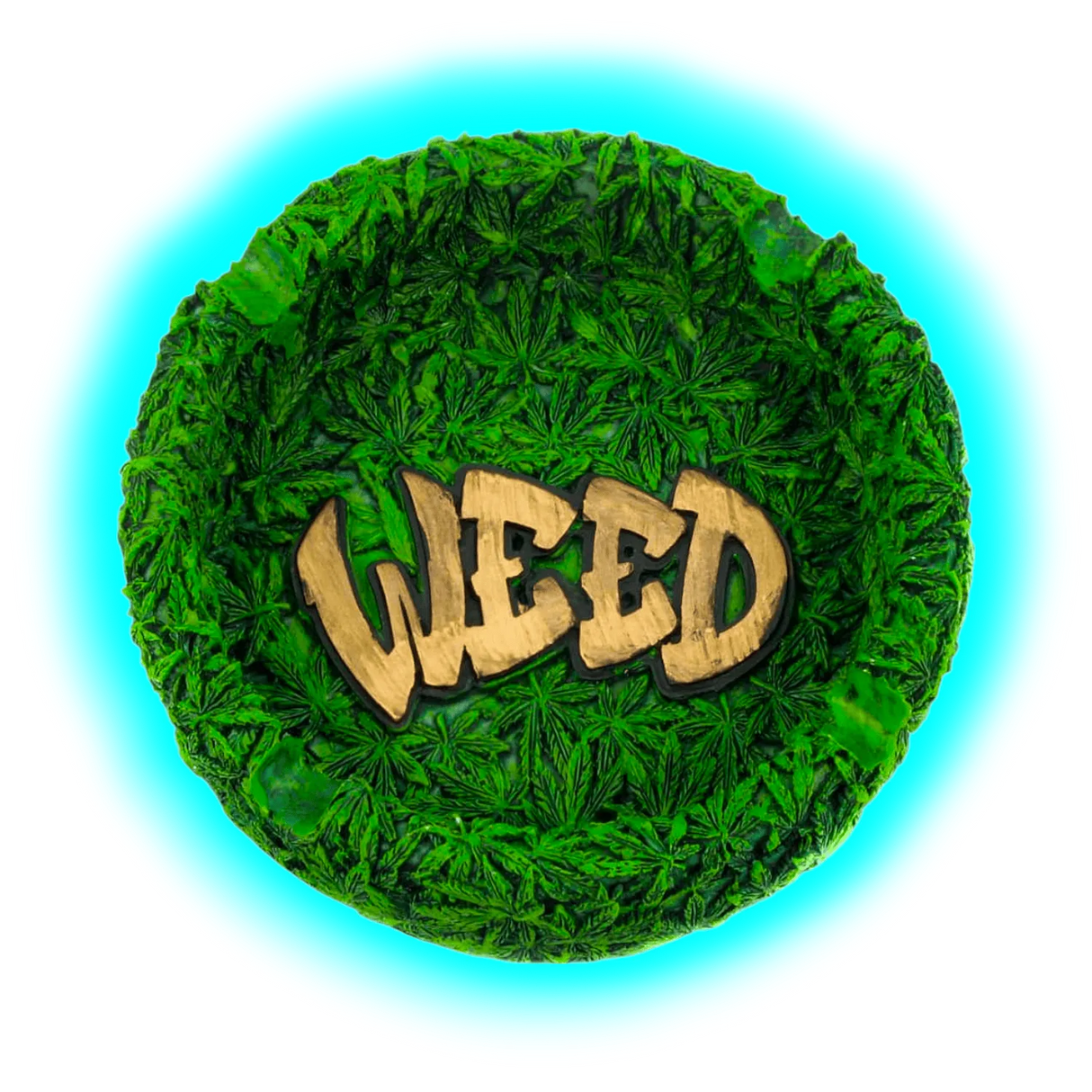 Resin Ashtray Weed 13cm