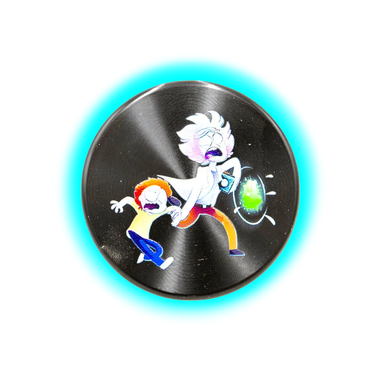 Rick and Morty Aluminium Grinder Black 2 Parts 50mm