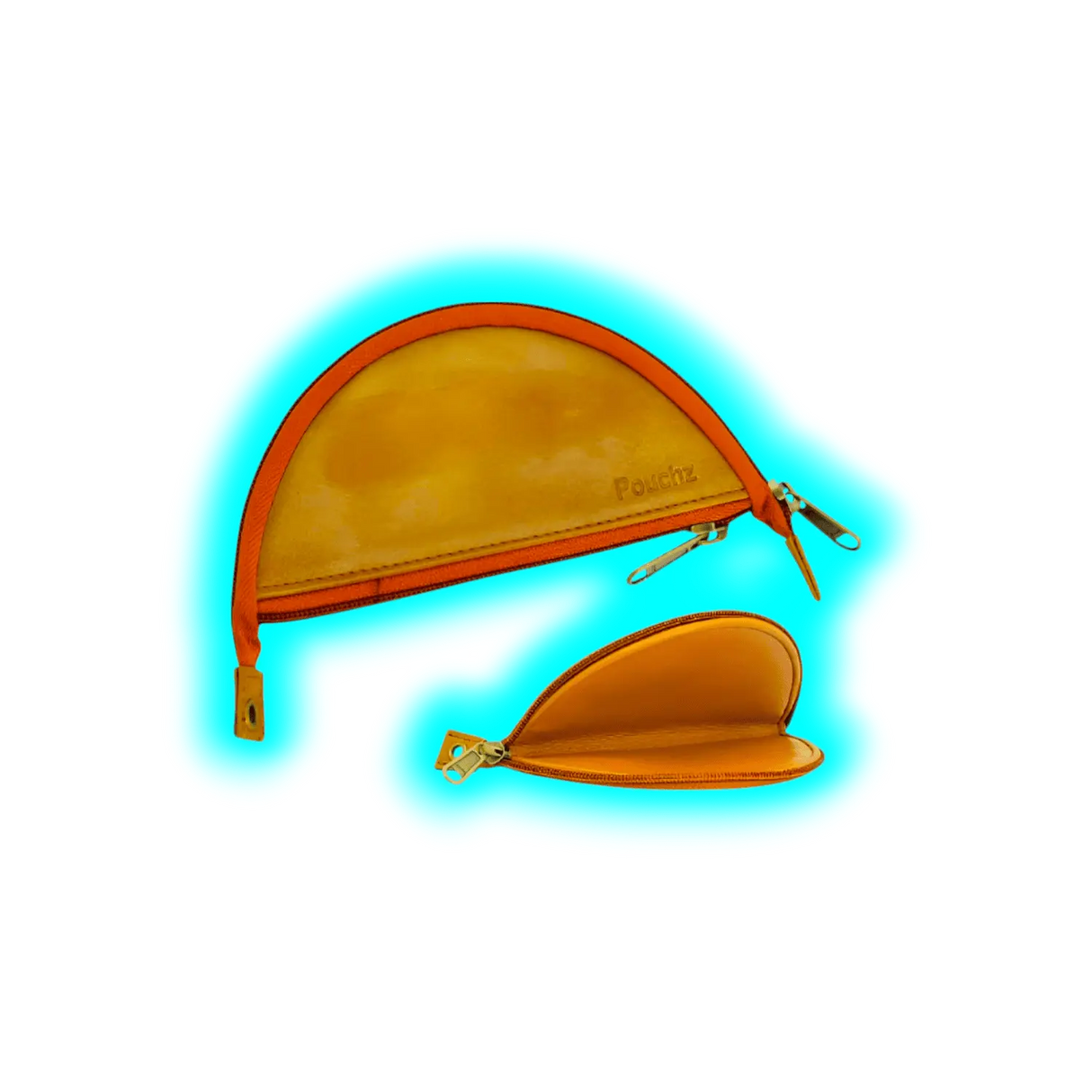 Rolling Pouchz Shiny Tan - Hellbraun innen