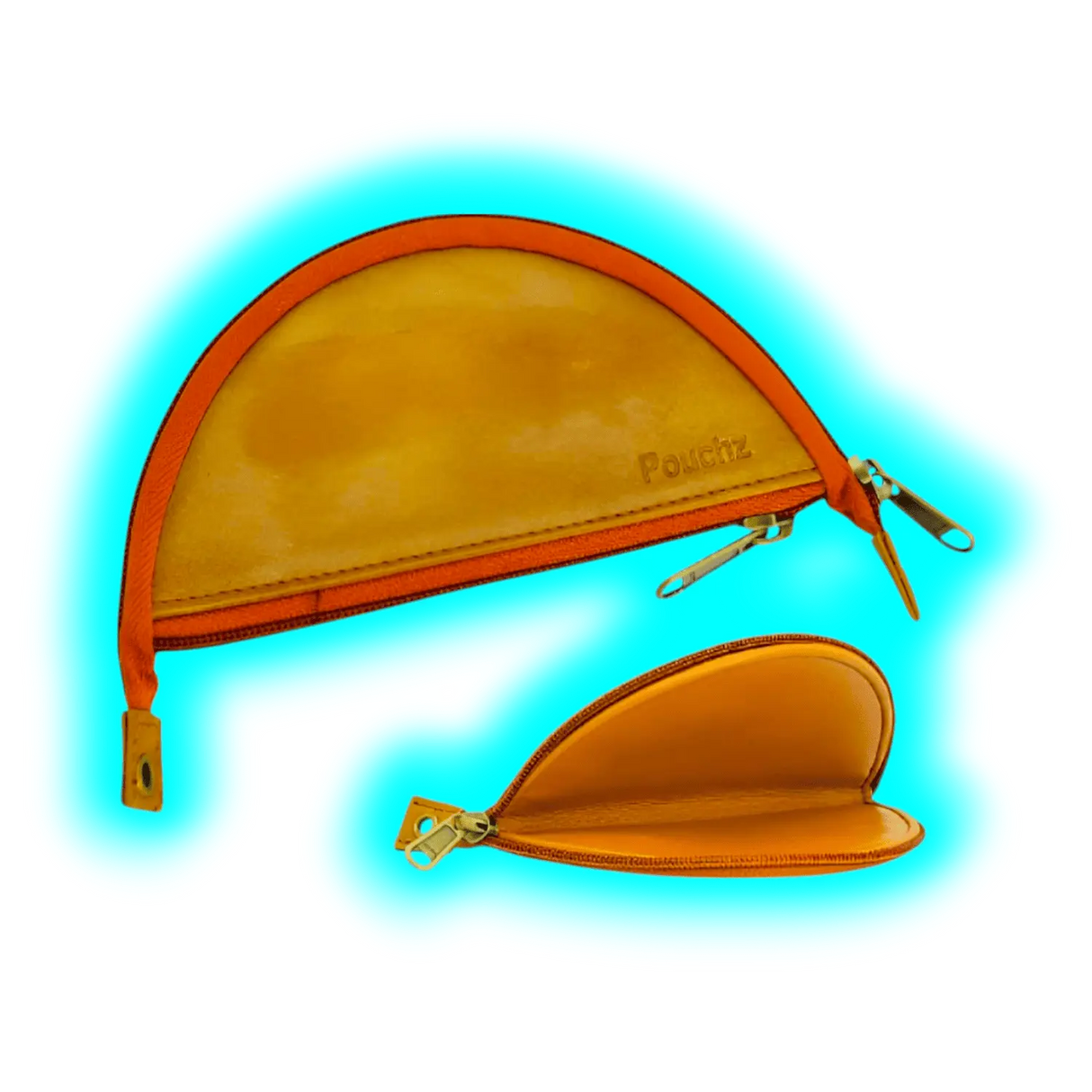 Rolling Pouchz Shiny Tan - Hellbraun innen