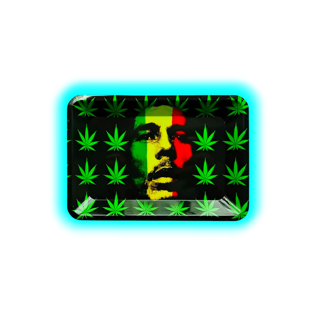 Rolling Tray M Bob Marley Leaves 175 x 275mm