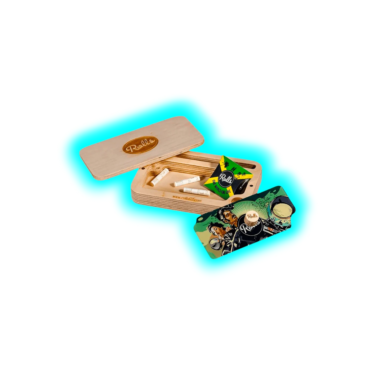 Rolls Smart Filter Secret Rolling Box aus Holz