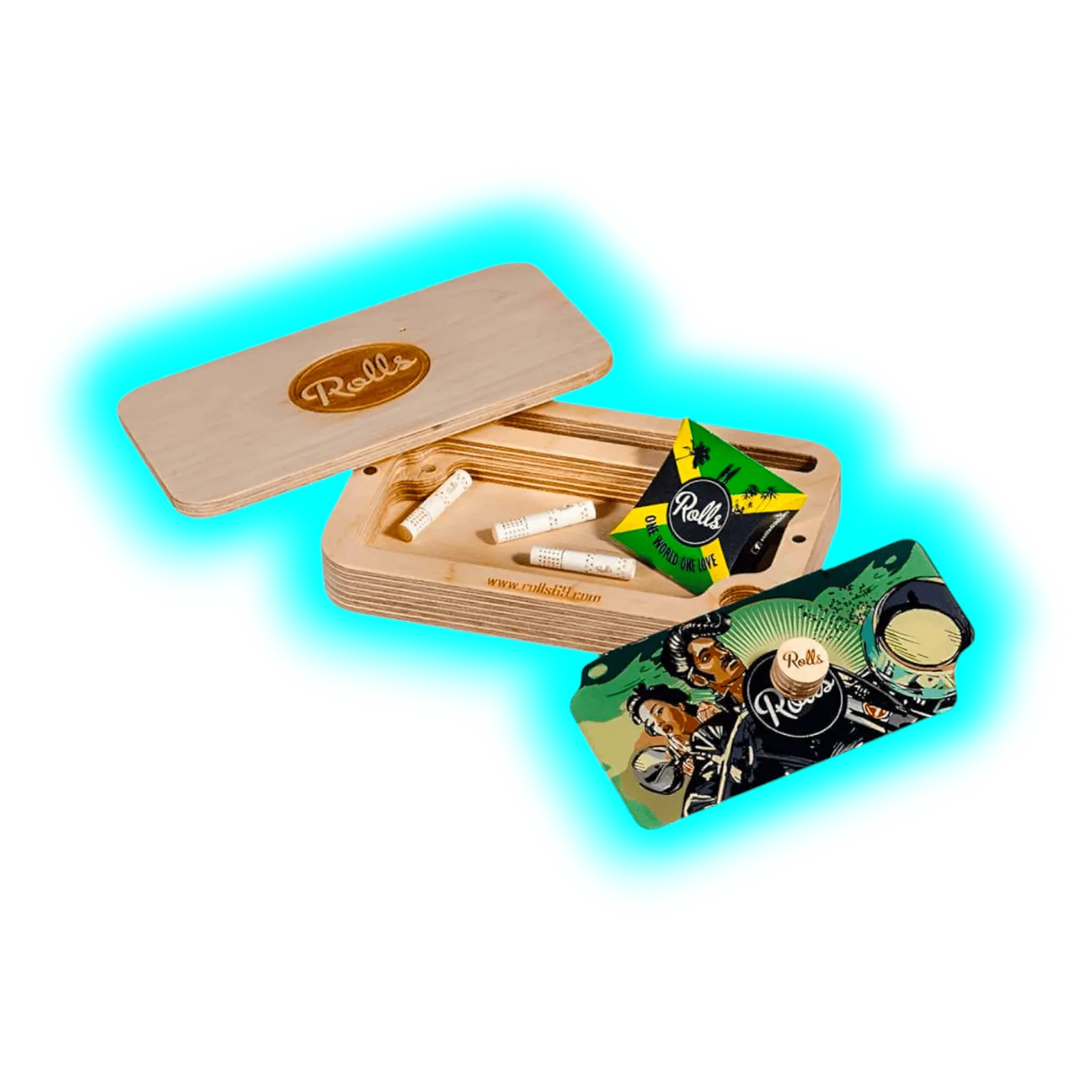 Rolls Smart Filter Secret Rolling Box aus Holz