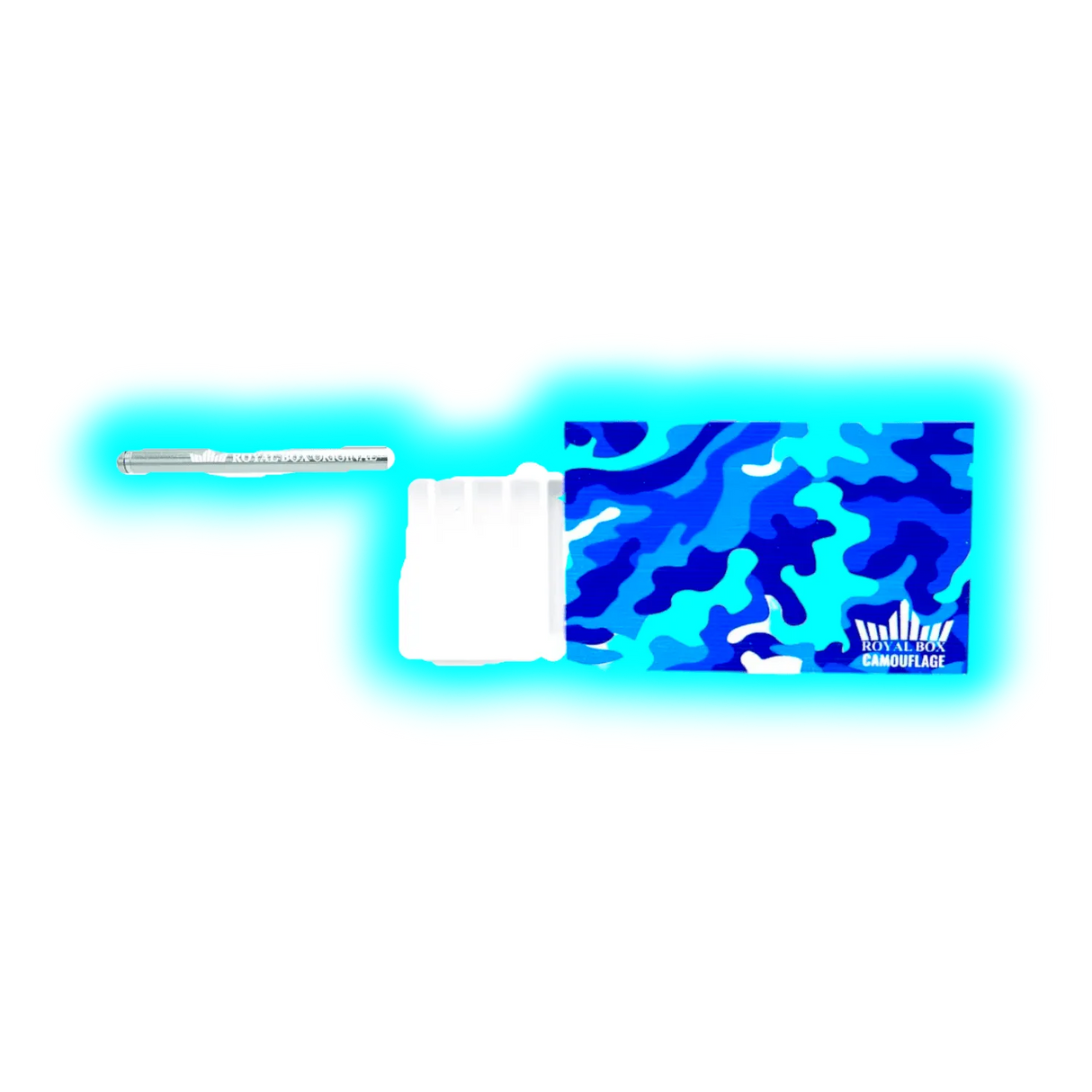 Royal Box Sniff Box Camouflage Blue White