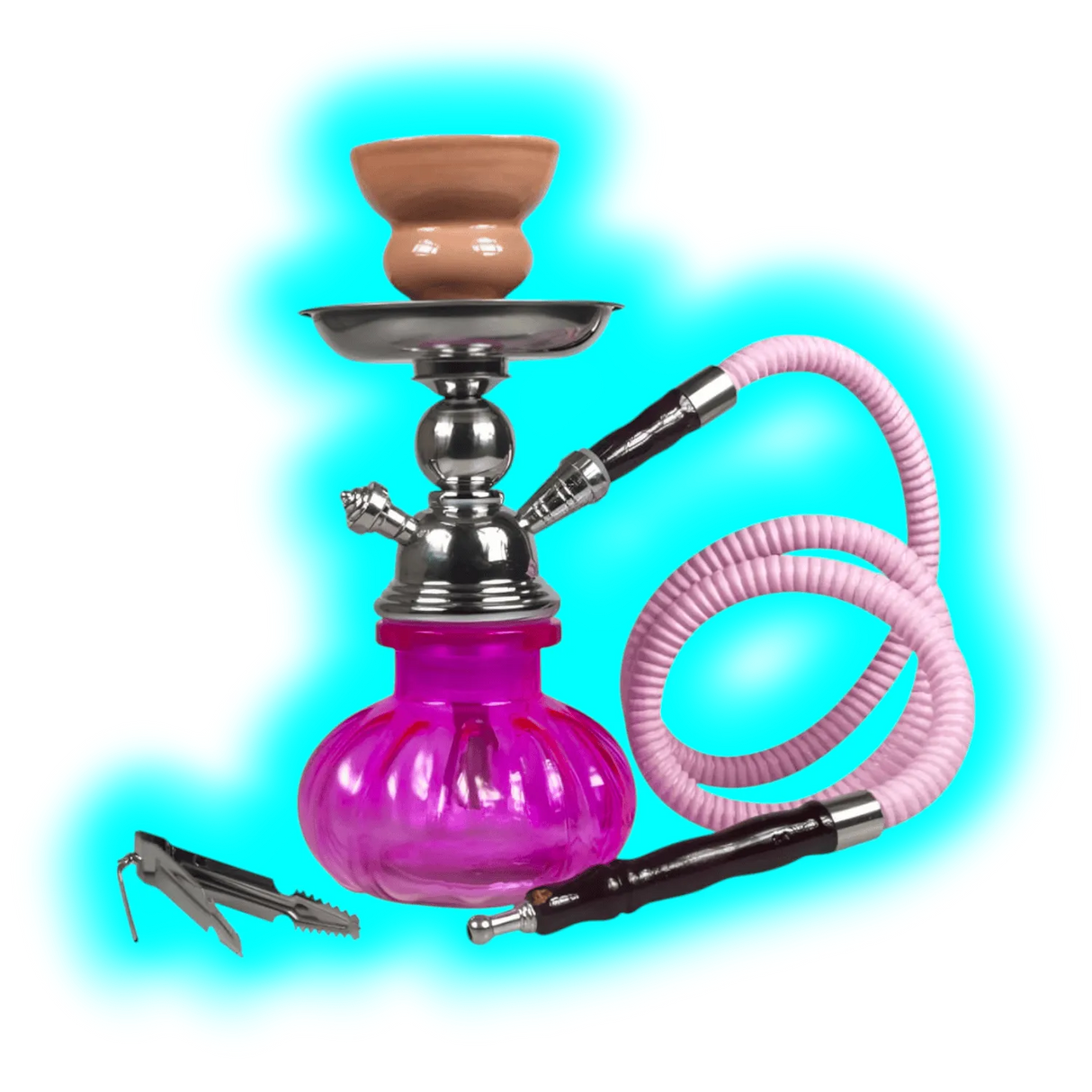 Sahbi Shisha 24 cm One Tube Pink