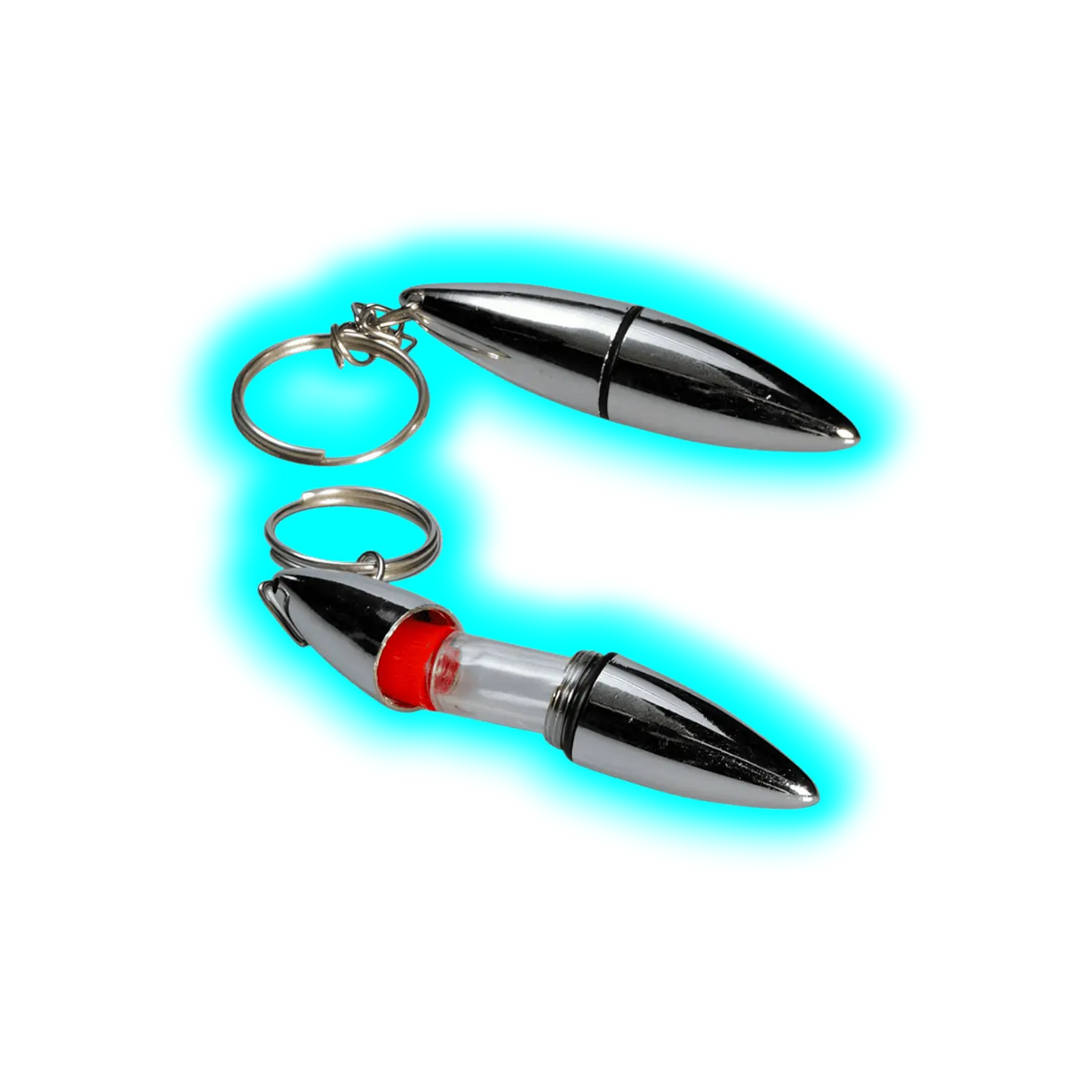 Schlüsselanhänger klein mit Glasfläschchen