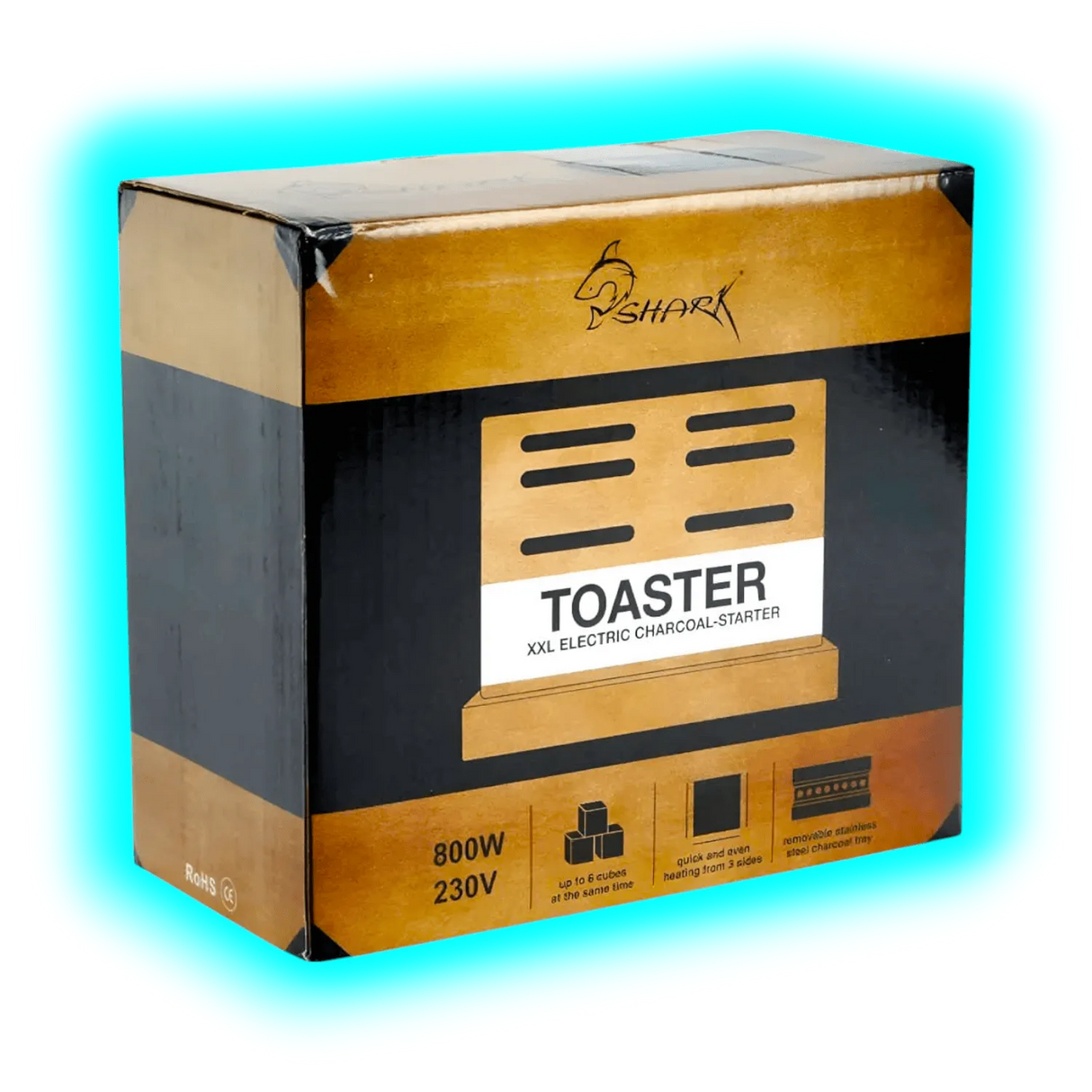 Shark Toaster XXL Electric Charcoal Starter 800W