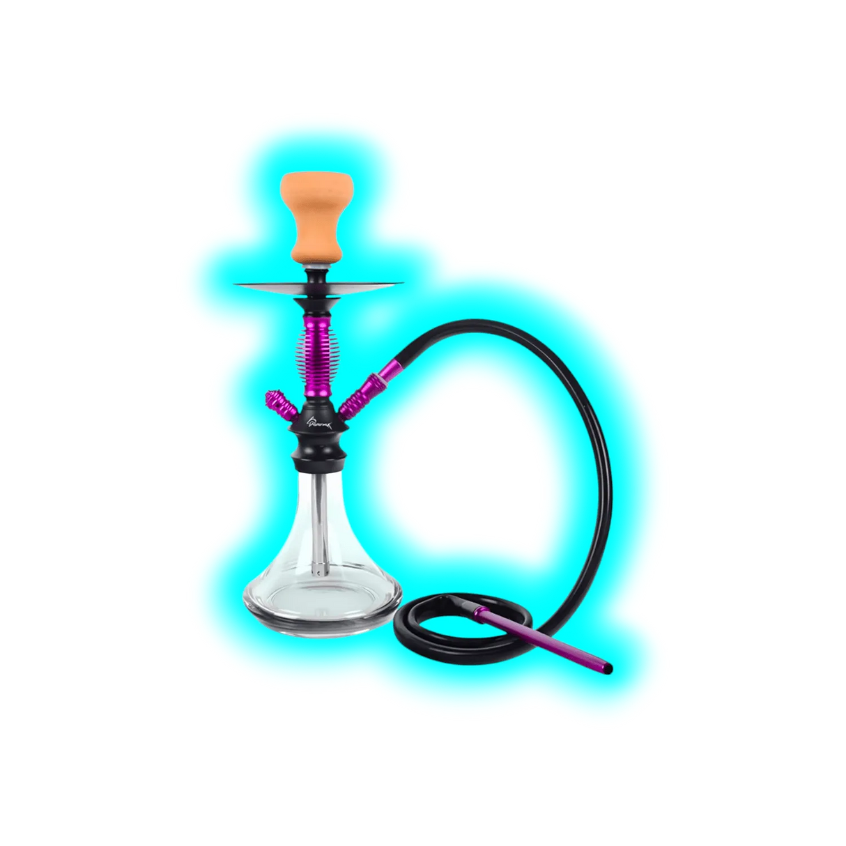 Shisha "Achilles" Lila 42cm 1 Anschl.