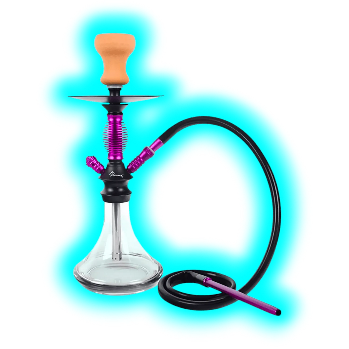 Shisha "Achilles" Lila 42cm 1 Anschl.