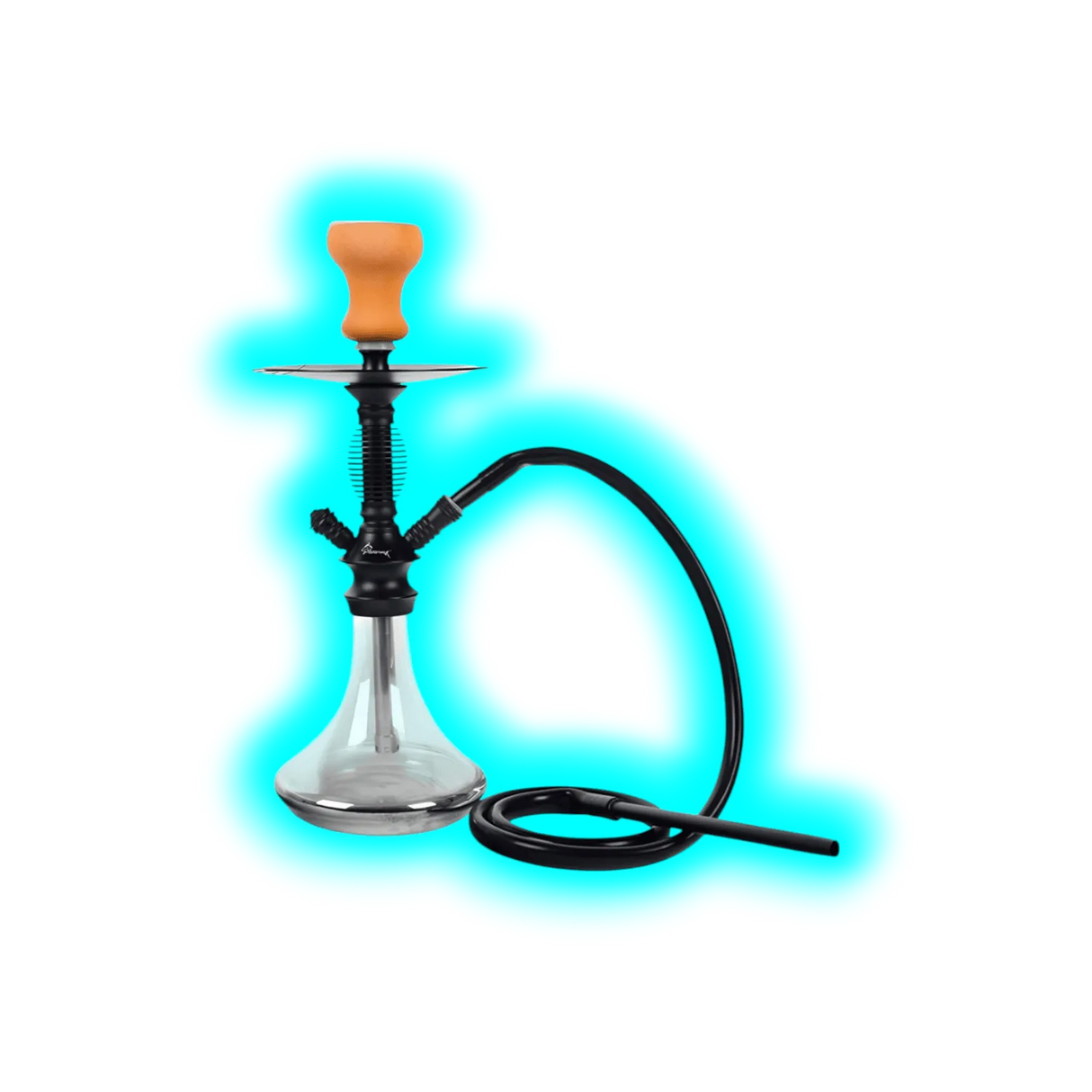 Shisha "Achilles" Schwarz 42cm 1 Anschl.