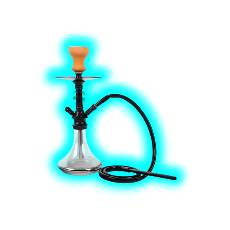 Shisha "Achilles" Schwarz 42cm 1 Anschl.