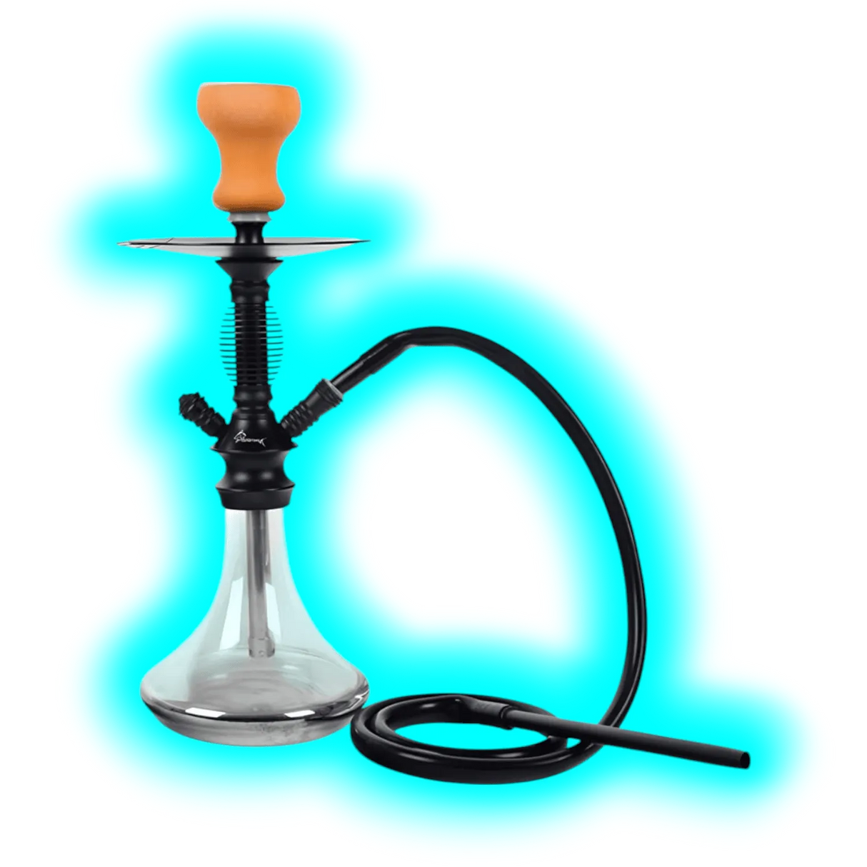 Shisha "Achilles" Schwarz 42cm 1 Anschl.