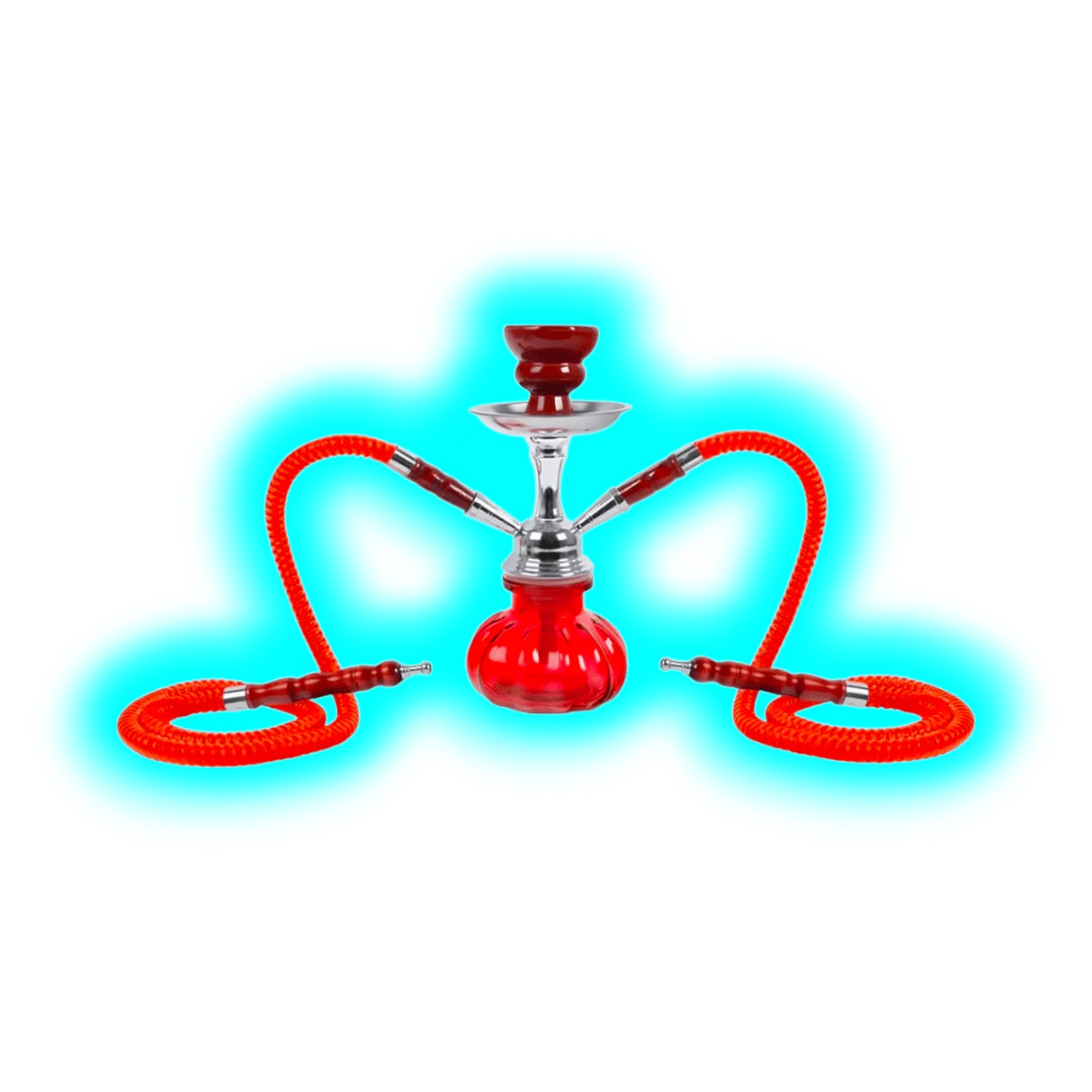 Shisha "Fortuna" Rot 25cm 2 Anschl.