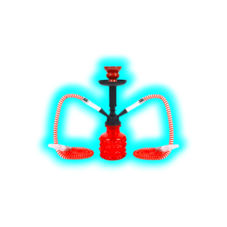 Shisha ""Smarty"" Rot 32cm 2 Anschl.