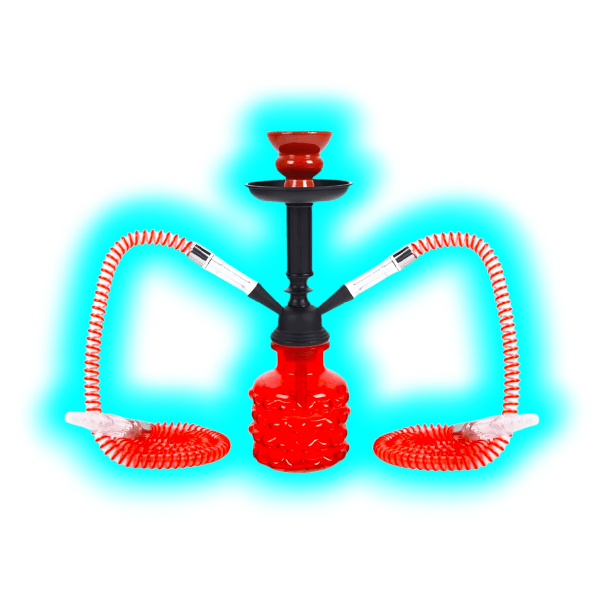 Shisha ""Smarty"" Rot 32cm 2 Anschl.