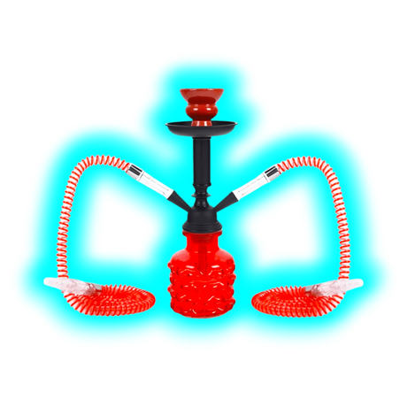 Shisha ""Smarty"" Rot 32cm 2 Anschl.