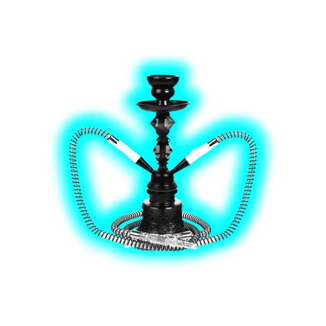 Shisha ""to Go"" sz 30cm 2 PVC Anschl. + Alukoffer