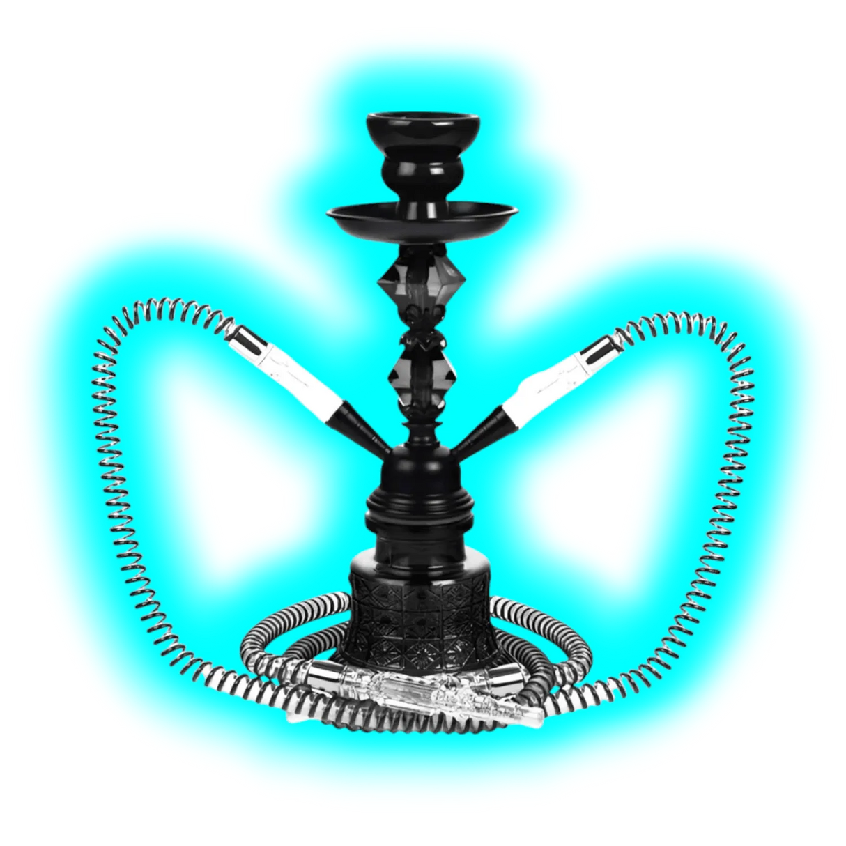 Shisha ""to Go"" sz 30cm 2 PVC Anschl. + Alukoffer