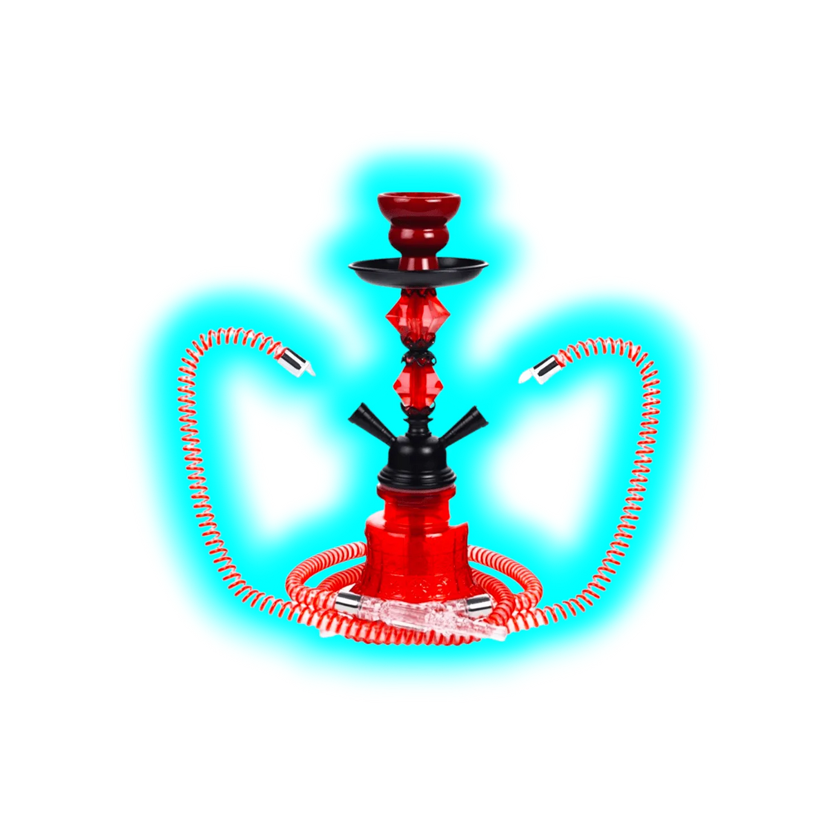 Shisha ""to Go"" sz 30cm 2 PVC Anschl. + Alukoffer