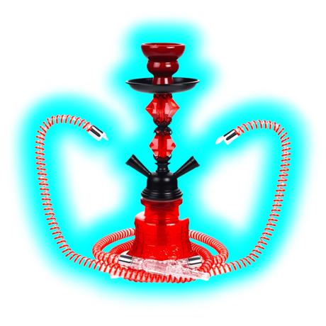 Shisha ""to Go"" sz 30cm 2 PVC Anschl. + Alukoffer