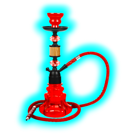 Shisha ""Woody"" Rot 35cm 1x Anschl.