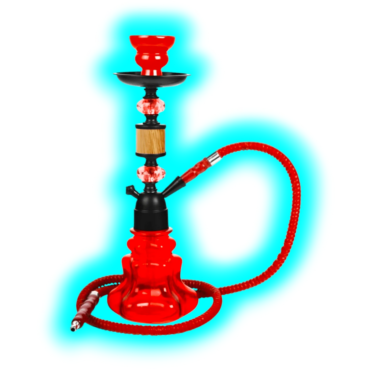 Shisha ""Woody"" Rot 35cm 1x Anschl.