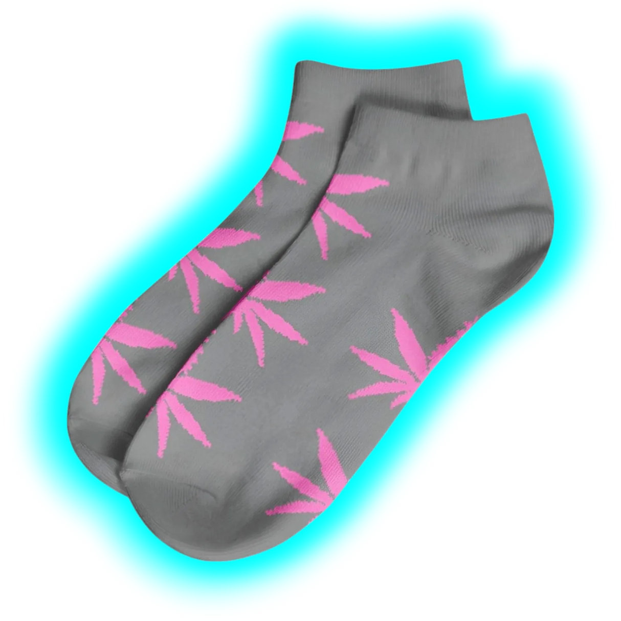 Short Socks-Size 36-42 Grey/Pink