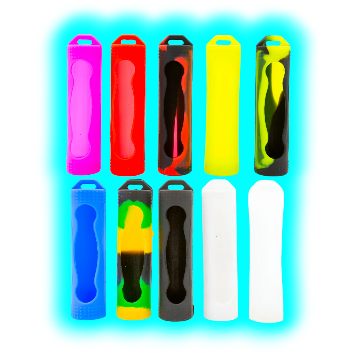 Silicone Case for 1 x 18650 Battery Assort