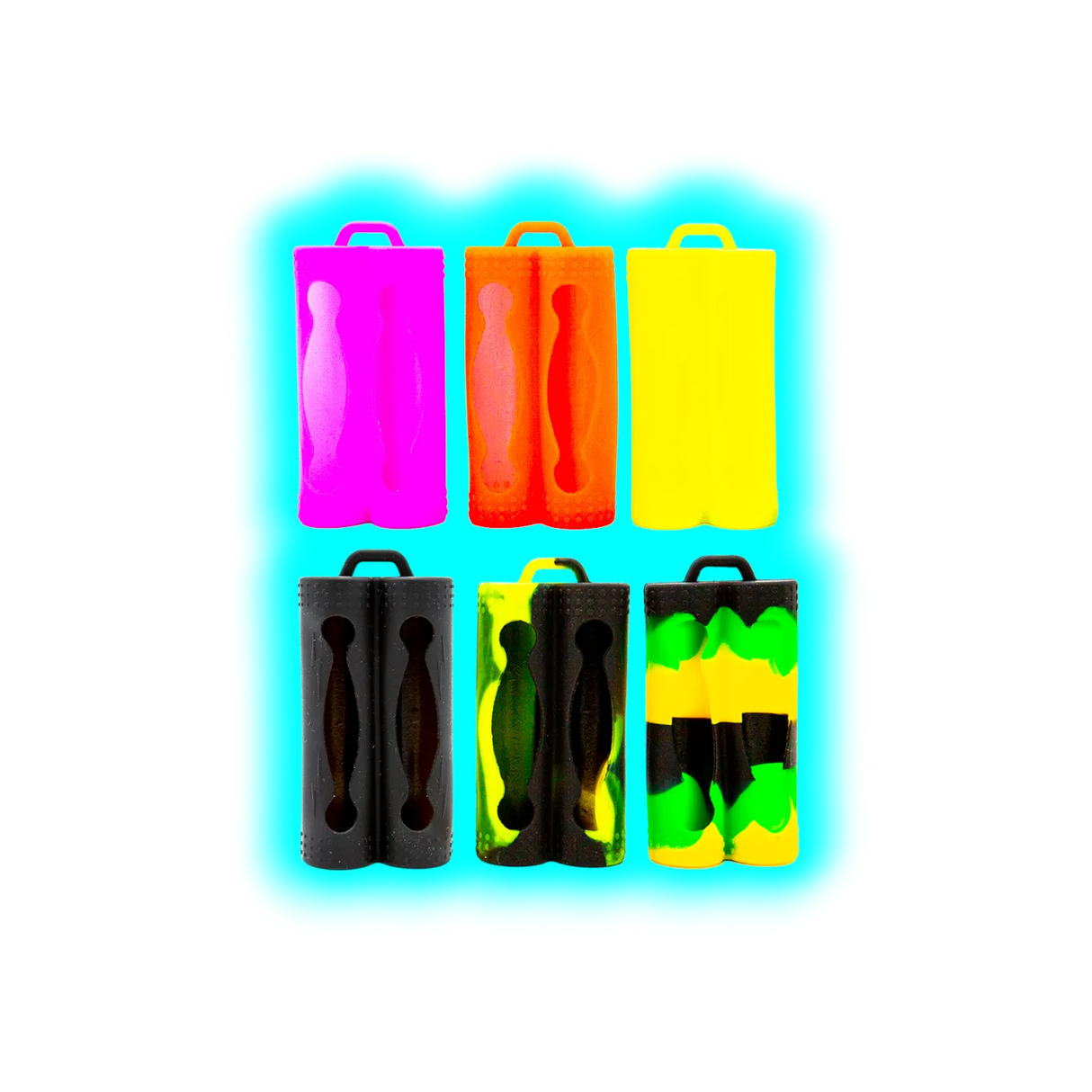 Silicone Case for 2 x 18650 Battery Assort