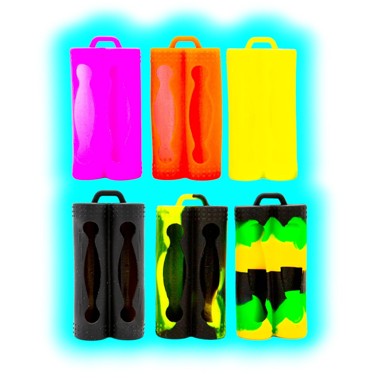 Silicone Case for 2 x 18650 Battery Assort