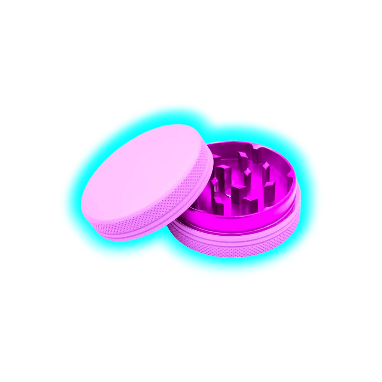 Silicone coated Grinder Lila 2 Parts 50mm