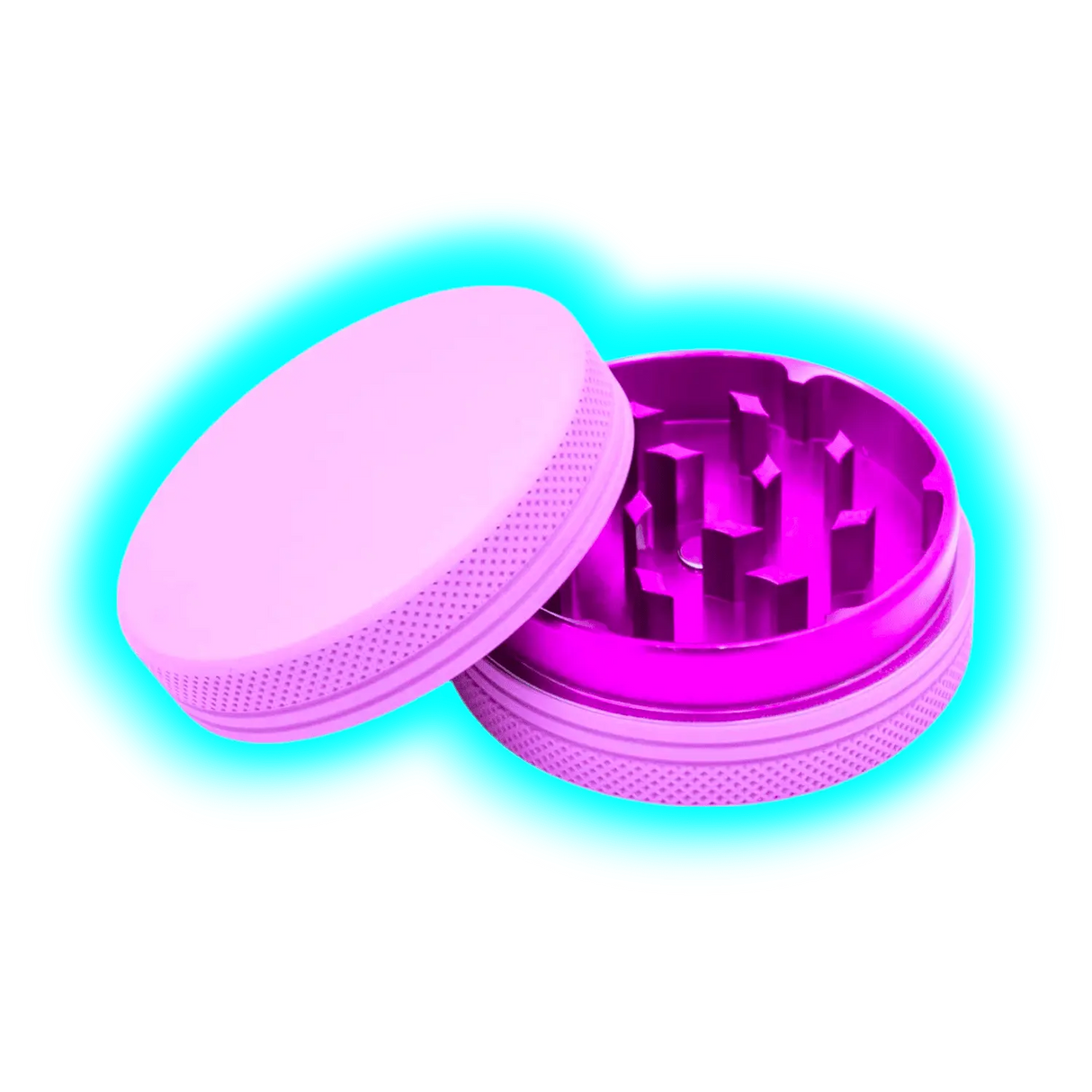 Silicone coated Grinder Lila 2 Parts 50mm