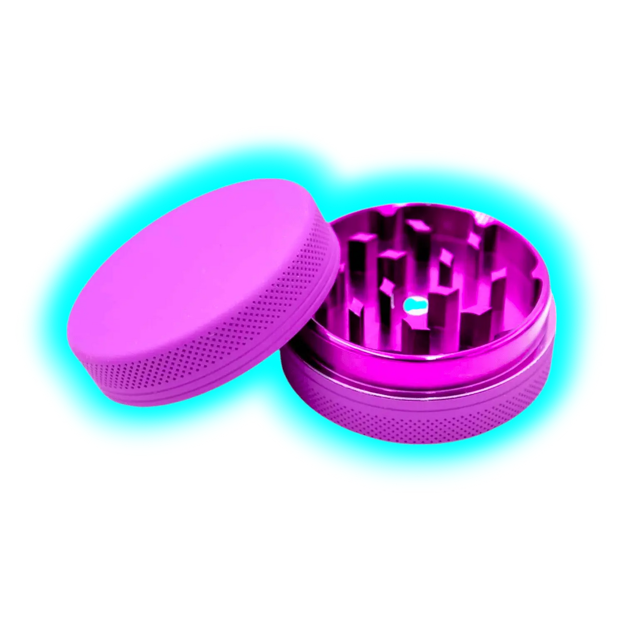 Silicone coated Grinder Purple 2 Parts 50mm