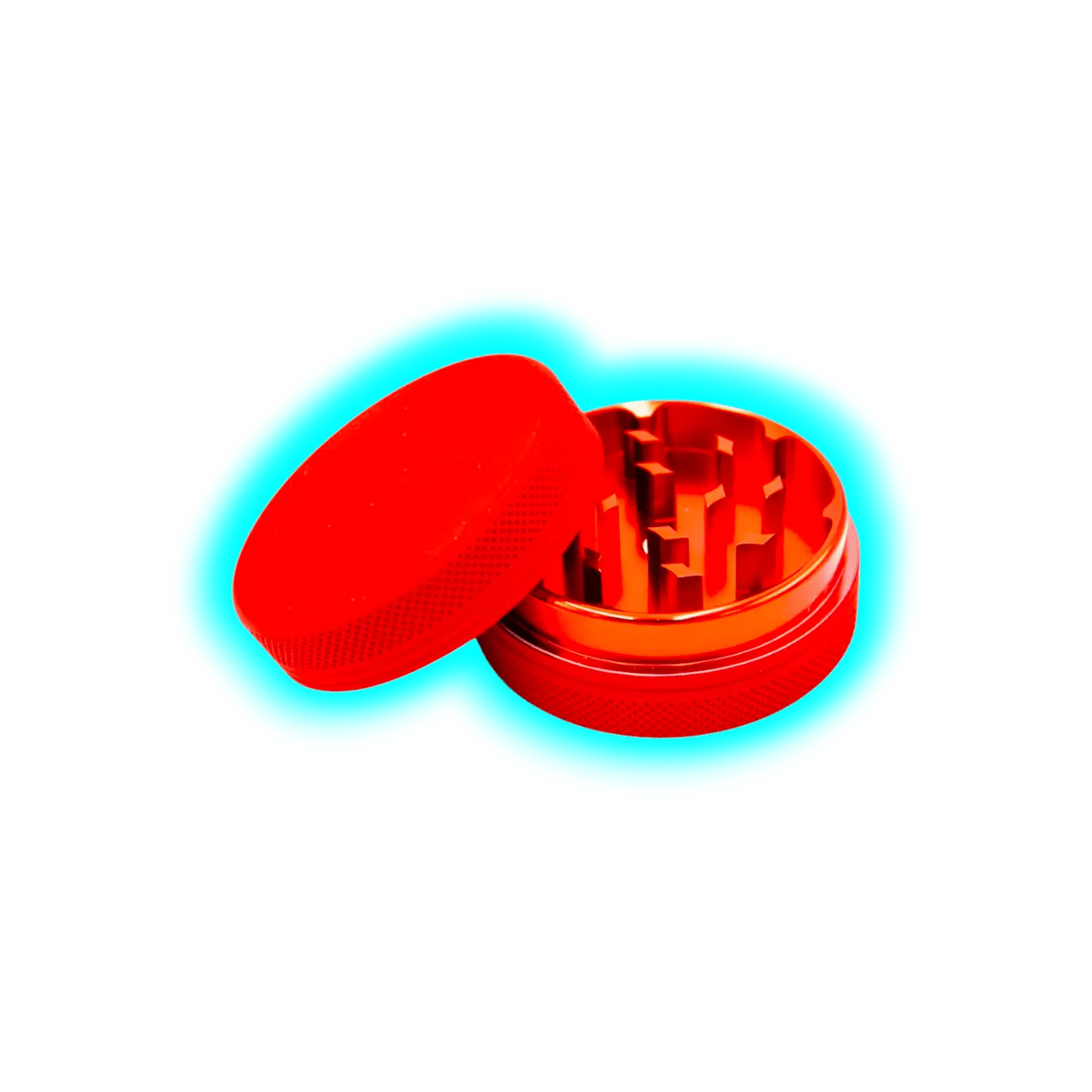 Silicone coated Grinder Red 2 Parts 50mm