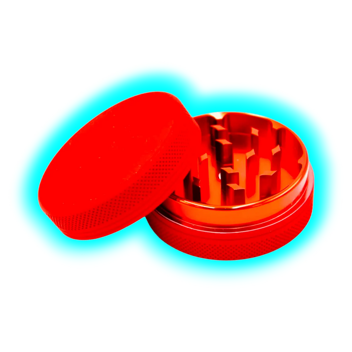 Silicone coated Grinder Red 2 Parts 50mm