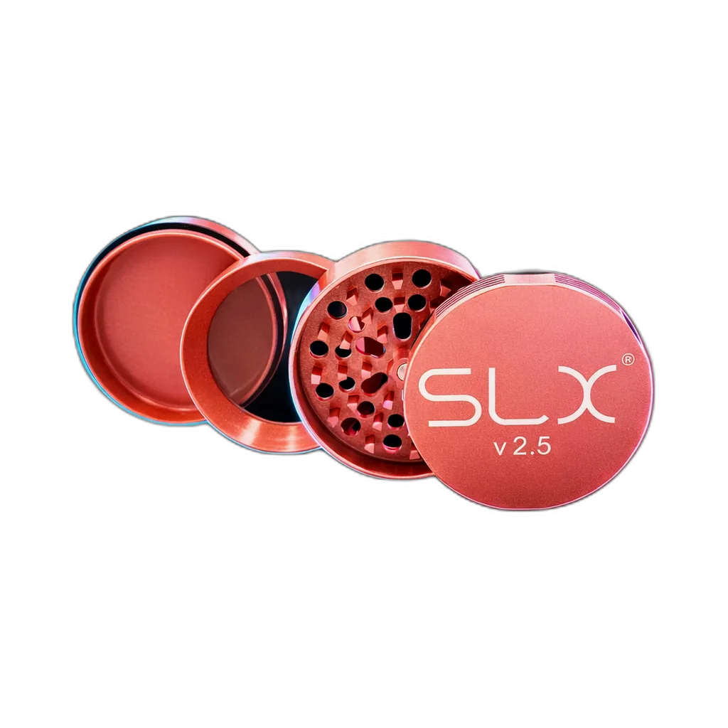SLX Grinder V2.5 Flamingo Pink 62mm von hinten fotografiert (Rückansicht)